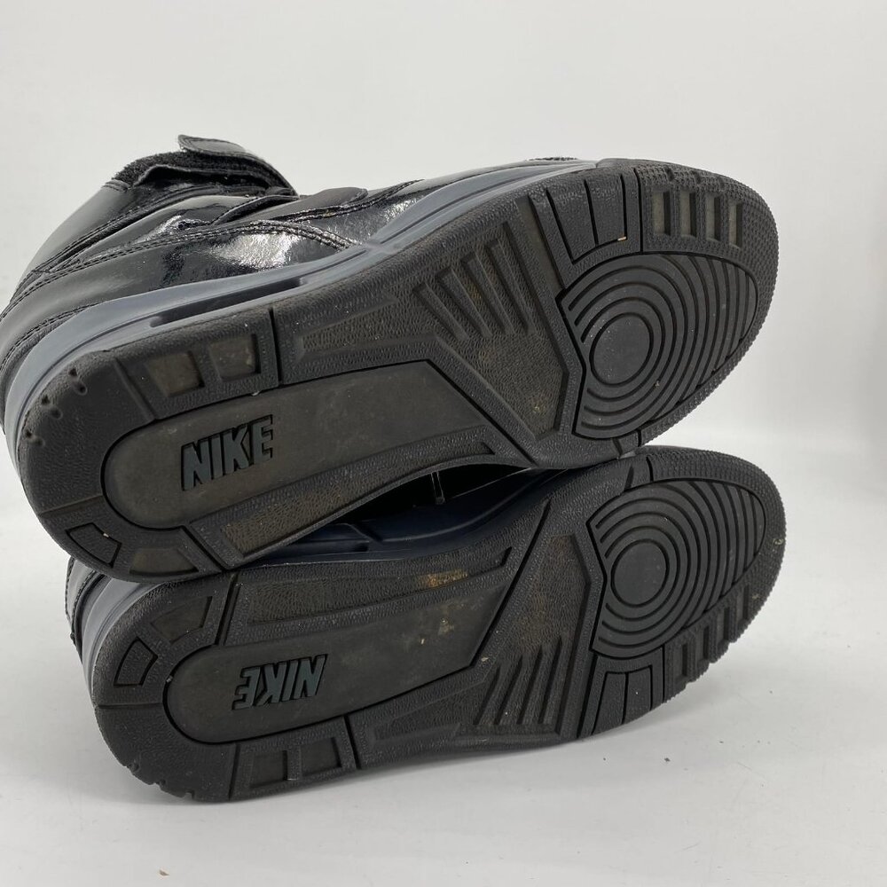 Nike Air Black Leather Classic Athletic Sneakers | Size 9 - Picture 5 of 7